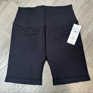 Spiritual Gangster Black Biker Shortie Shorts